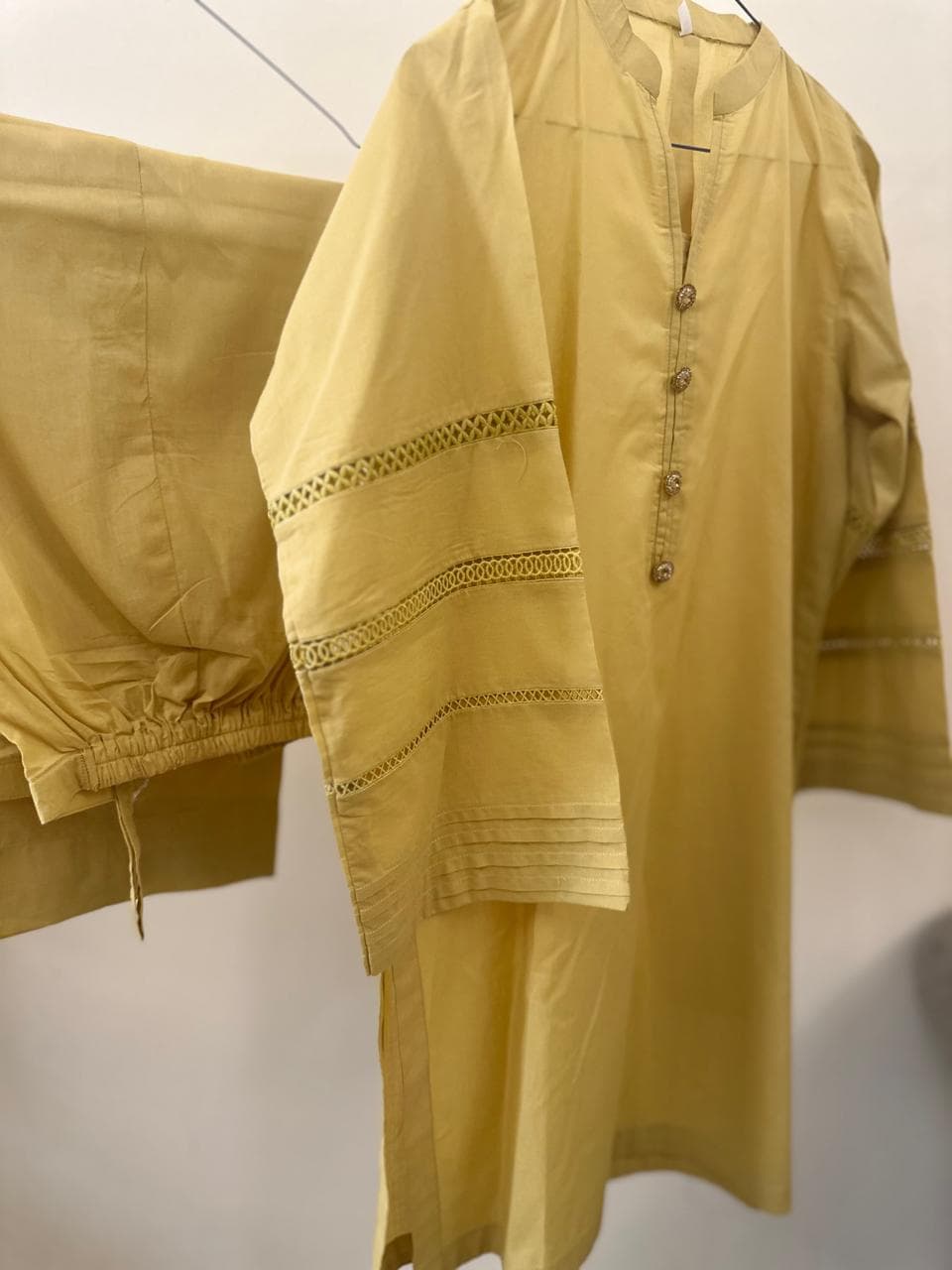 Mustard Yellow Lawn Coord set